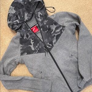 Nike Gray Camo Hoodie